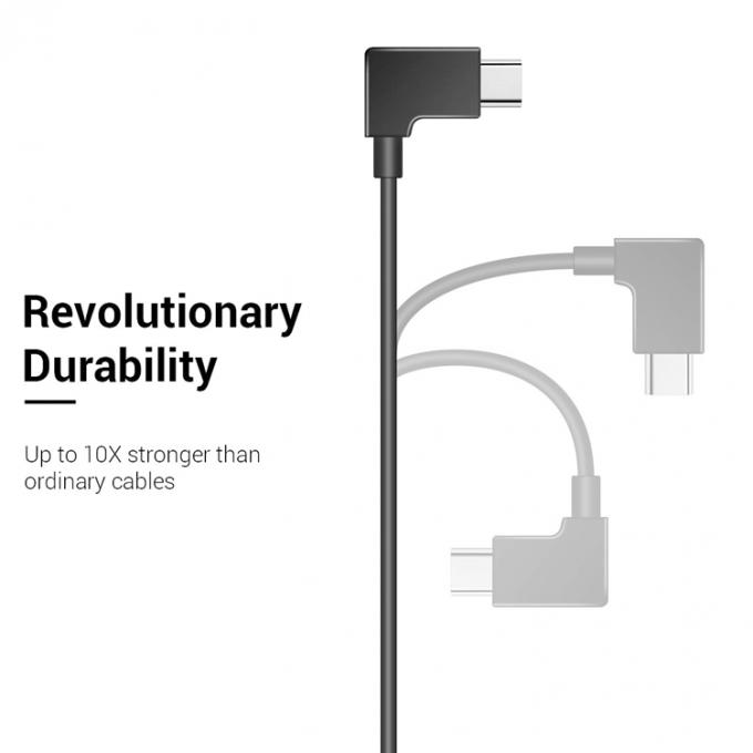 90 graden hoek Micro B tot Type C USB-kabel voor UAV 2