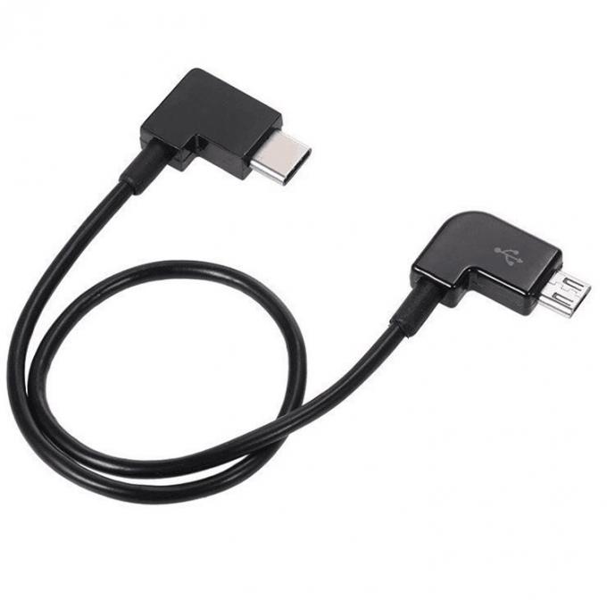 90 graden hoek Micro B tot Type C USB-kabel voor UAV 5