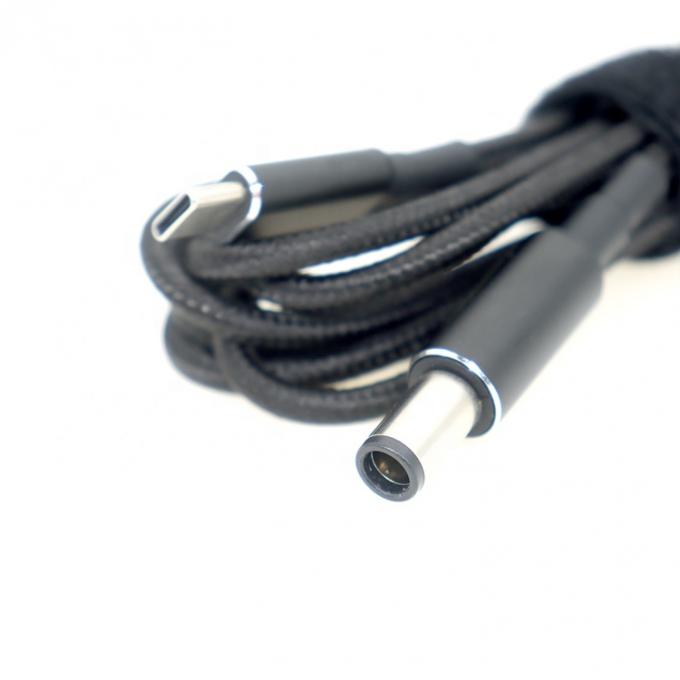 100W 20V 5A PD-oplader Duurzame gebreide USB Type C tot DC 7.4x5.0mm kabel voor laptop 1