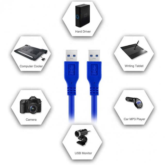 High Speed 5Gbps 1M 3M USB3.0 A Male to A Male USB 3.0 Extension Data Cable voor PC-modemprinter 6