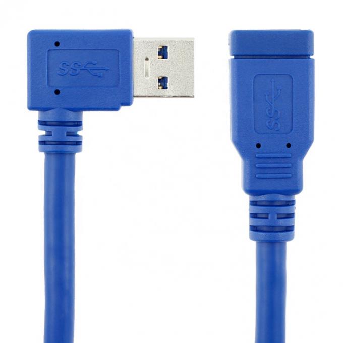 Hoge snelheid 5Gbps 90 graden rechthoekige hoek man tot vrouw USB 3.0 Type A verlengkabel 4
