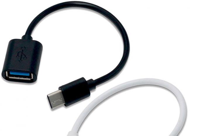 USB Type C Man tot USB 2.0 Een vrouwelijke OTG-adapterkabel voor telefoon laptop 0