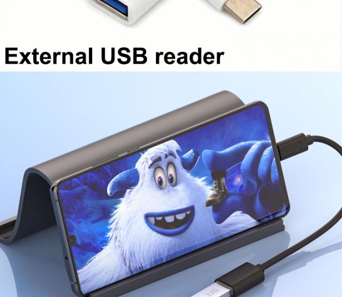 USB Type C Man tot USB 2.0 Een vrouwelijke OTG-adapterkabel voor telefoon laptop 4