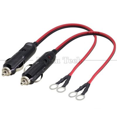kopen 15A High Current DC Power Cigarette Plug to O Ronde vorm terminal kabel voor auto online manufacture