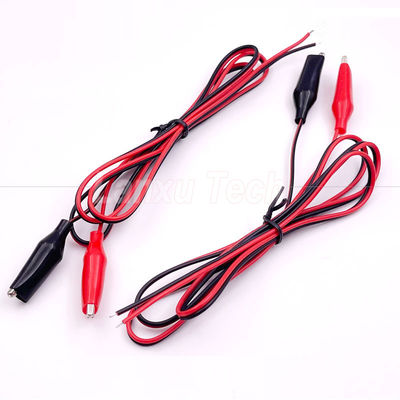 kopen 12v zwart rood elektrische test leidt Jumper draad alligator krokodil clips kabel online manufacture