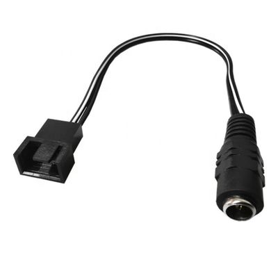 kopen 12V Vrouwelijke gelijkstroom aansluiting op 3 4 pin PC Case Fan Power PWM Adapter Extension Cable online manufacture