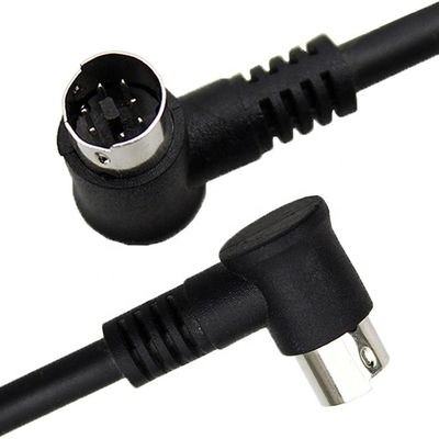 kopen Custom 1M 2M 3M Shield 90 graden rechthoek S Video Man tot Man 7 Pin Mini Din verlengkabel online manufacture