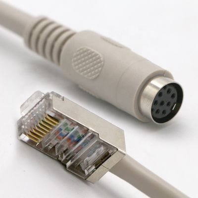 kopen 0.2M 0.5M 1M 2M 3M 5M 8 PIN Mini Din Vrouwelijke tot RJ45 verlengkabel online manufacture