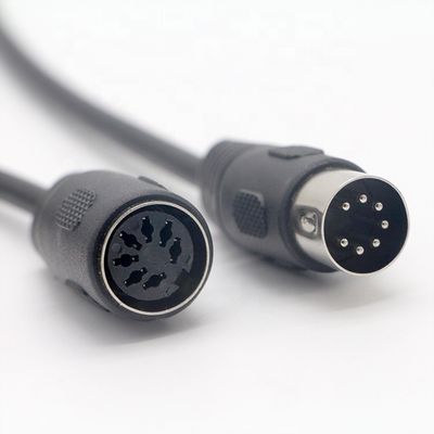 kopen Custom Audio Stereo Midi System Signal Man tot Vrouw 7 Pin Din Control Extension Cable Voor Fender online manufacture