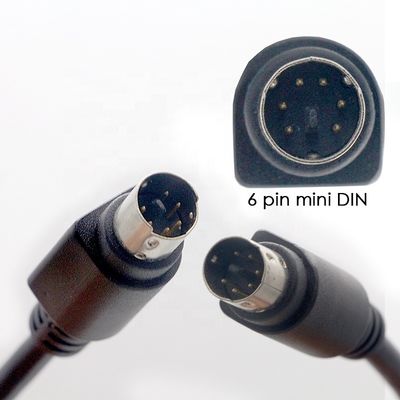 kopen Aanpassing 1m 2m 3m Man tot Man Vrouw 6 pin Mini DIN verlengkabel online manufacture