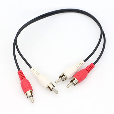 kopen High-end Audio Video TV Y Splitter 2 RCA Male naar 2 RCA Male Audio Video Cable online manufacture