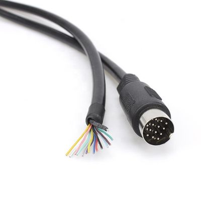 kopen Custom 1M 2M Shield 13 PIN Din Connector naar Open Draad Pigtail Cable online manufacture