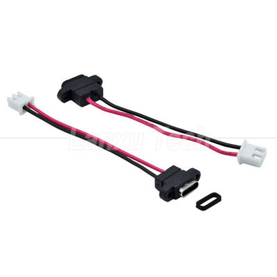 kopen Waterdichte USB Type C Vrouwelijke stopcontact voor 2 pin 4 pin PH 2.0 XH 2.54 SH1.0 VH ZH MX-aansluitkabel online manufacture