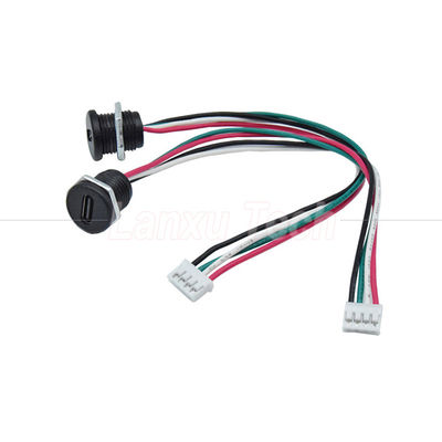 kopen Waterdicht USB Type C Vrouwelijke stopcontact aansluiting op 4 pin PH 2.0 XH 2.54 SH1.0 VH ZH MX connector kabel online manufacture
