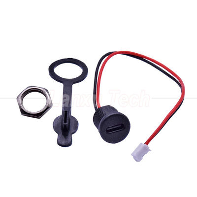 kopen Waterdichte dop USB Type C Vrouwelijke stopcontact aansluiting voor 2 pinnen PH 2.0 XH 2.54 SH1.0 VH ZH MX connector kabel online manufacture