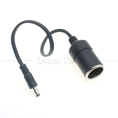 kopen 120W 12V 10A Auto Sigarettenlakker Vrouwelijke stopcontact naar DC Man 5.5mm x 2.1mm Power Charger Cable online manufacture