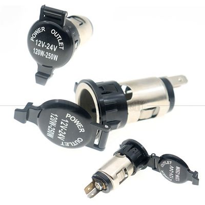 kopen 12v 24v waterdicht gat auto sigarettenanker vrouwelijke stopcontact oplader adapter voor motorfiets online manufacture