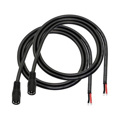 kopen Mannelijk Vrouwelijk DC Barrel Jack 2.1x5.5mm Socket Connector to Open Bare Wire Pigtail Power Charger Cable online manufacture