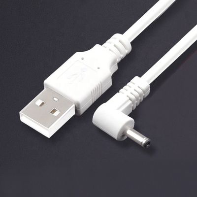 kopen Custom 90 graden hoek 1m USB naar DC Man 3.5x1.35mm Power Extension Cable online manufacture