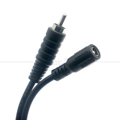kopen RCA Mannelijke naar DC 5.5x2.5mm 5.5x2.1mm Vrouwelijke Plug Barrel Jack 12V DC Pedal Power Cable online manufacture