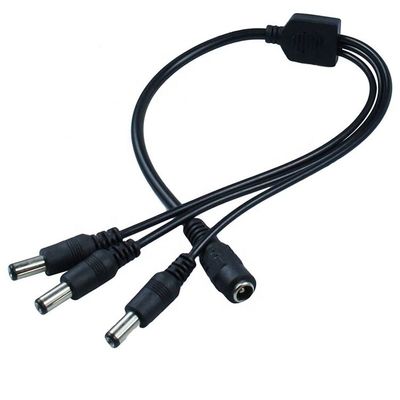 kopen 1 Input naar 3 Output 1 Vrouw naar 3 Man 5.5x2.1 mm DC Power Supply Splitter Cable voor CCTV Led Strip online manufacture