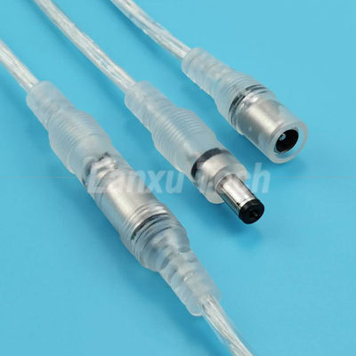 kopen Waterdicht van man tot vrouw DC.5x2.1mm Barrel Jack Power Extension Cable voor LED Strip Lamp Bulb Light online manufacture