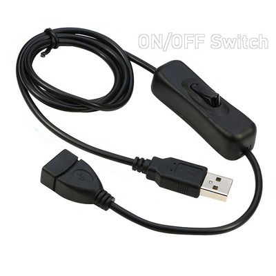 kopen Mlale naar Vrouwelijke USB-poort ON OFF Schakelaar stroomkabel voor LED-lamp laptop online manufacture