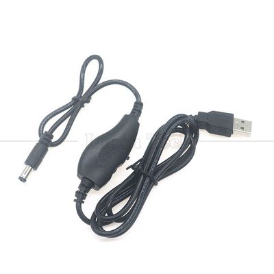 kopen 5V USB naar DC 5.5x2.1mm 12V Uitgang Helderheidscontrole Verstelbare dimmer aan en uit Schakelaarkabel voor LED-lampventilator online manufacture