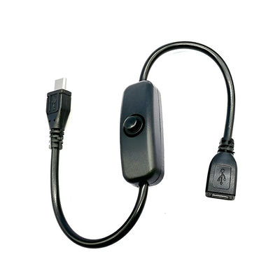 kopen USB Micro B Man tot Vrouw Uitbreiding aan en uit Drukknop 501 Schakelkabel online manufacture