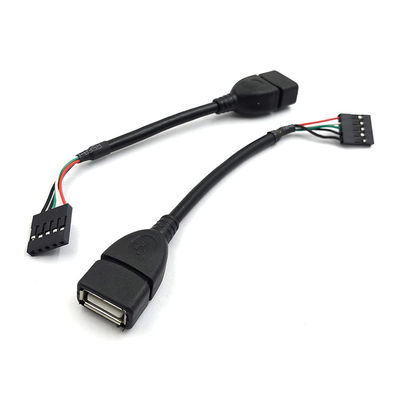 kopen Persoonlijke USB 2.0 Type A Vrouwelijke stekkerkop tot 5 pin Dupont Connector Draad Moederbordkabel online manufacture