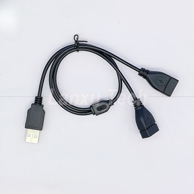kopen USB 2.0 A Man tot 2 Dual USB Vrouwelijke Jack Y Splitter Hub Power Cord Extension Adapter Cable online manufacture