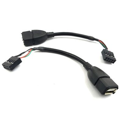 kopen USB Type A Vrouwelijke tot 9 pin Dupont Vrouwelijke kop moederbord adapter kabel online manufacture