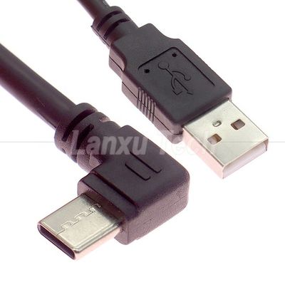 kopen 90 graden rechthoekige snelle oplaad 2A USB 2.0 tot type C dataladder verlengkabel online manufacture
