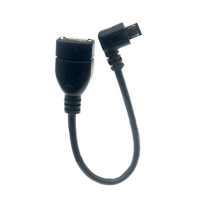 kopen Draagbare korte 90 graden rechthoek Micro V8 naar USB Vrouwelijke stopcontact OTG adapter kabel voor telefoon laptop online manufacture