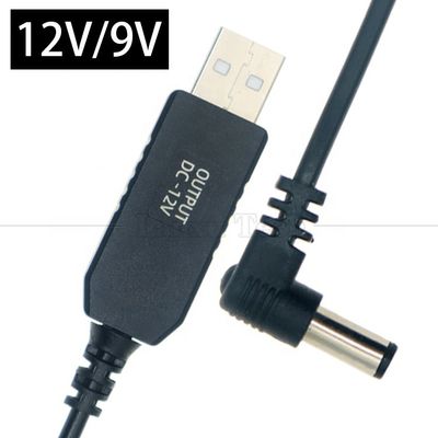 kopen 12V Booster USB 5V tot 12V 90 graden hoek 5.5x2.1 mm Jack kabel voor Wifi Router online manufacture