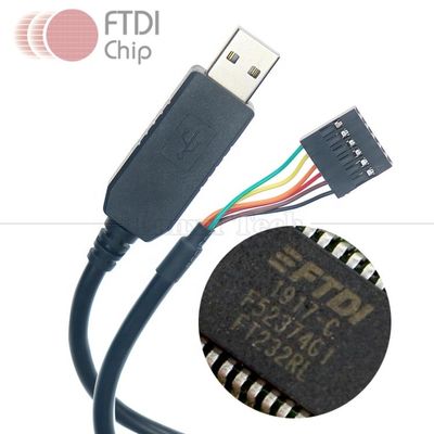 kopen FTDI Chip FT232 USB naar TTL 3.3V 5V Uart RTS CTS TXD RXD Series Converter Cable voor Arduino Raspberry Pi online manufacture