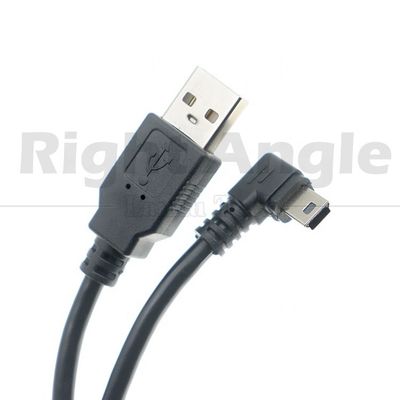 kopen Op maat gemaakte 1m 2m 3m 90 graden opwaarts naar beneden Links-rechtshoek Gegevens opladen USB A Male tot Mini 5pin USB-verlengkabel voor camera online manufacture