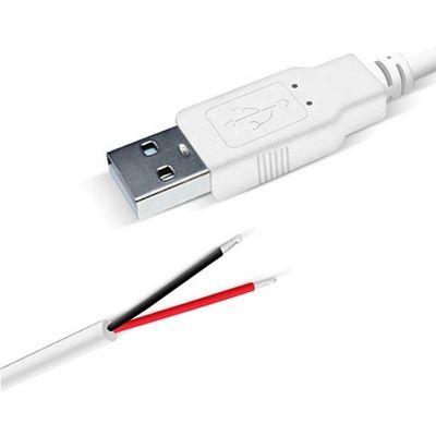 kopen Custom 1m 2m 3m Witte USB A Man tot Open End Gelast Draad Breakout Extension Cable online manufacture