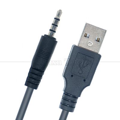 kopen 1M USB A Male to 4 Poles 3.5mm Audio DC Jack Charger Cable voor auto luidspreker online manufacture
