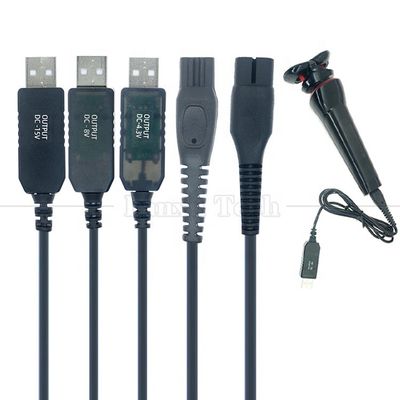kopen Hoge kwaliteit vervangende 1m USB 5V tot DC 15V 4.3V 8V Power Charger Shaver Cable voor Philips online manufacture