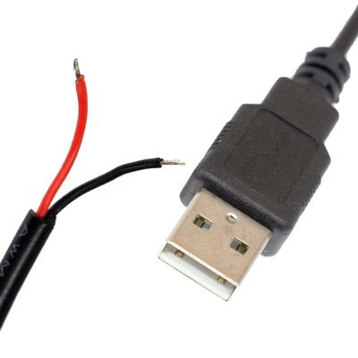 kopen OEM USB 2.0 Een man om te openen Stripped Tined Soldering Bare 2 Wire End Pigtail Charging Cable online manufacture