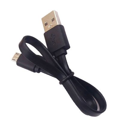 kopen Korte zwarte witte Noodle Flat Micro V8 naar USB kabel online manufacture