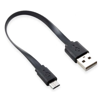 kopen Korte zwarte witte platte micro USB kabel voor Power Bank luidspreker online manufacture