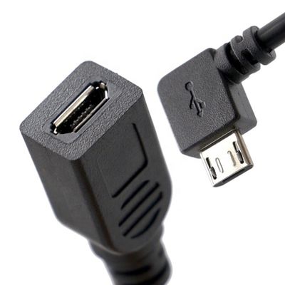 kopen CUSTOM 90 graden rechthoek mannelijke naar vrouwelijke Micro USB kabel online manufacture