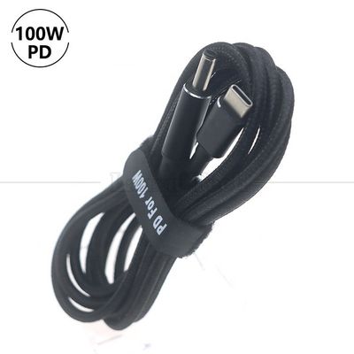 kopen Nylon gebreide 100W 20V 5A PD Type C tot DC 4.5x3.0 7.4x0.6 Adapter oplaadkabel voor HP Dell Lenovo Asus Acer Samsung Laptop online manufacture