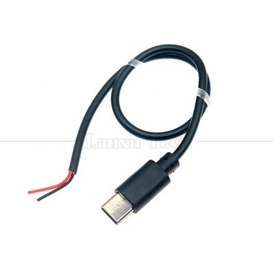 kopen Op maat gemaakte gegevensoplaad 2 4 Core USB Type C Mannelijk Vrouwelijk tot ontdaan Open Draad Eind Pigtail Cable online manufacture