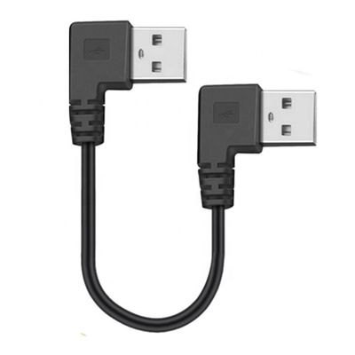 kopen CUSTOM 0.25M 0.3M 90 graden rechthoekige man USB naar rechthoekige man USB 2.0 kabel online manufacture