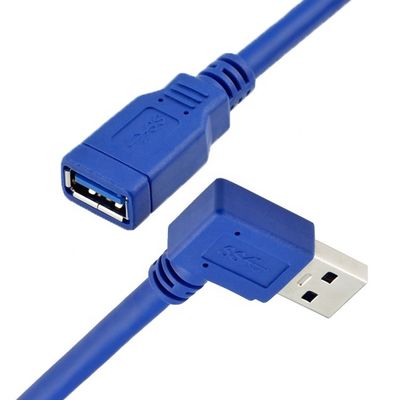 kopen Hoge snelheid 5Gbps 1m 90 graden rechthoek USB 3.0 Type A Man tot Vrouw USB 3.0 verlengkabel online manufacture