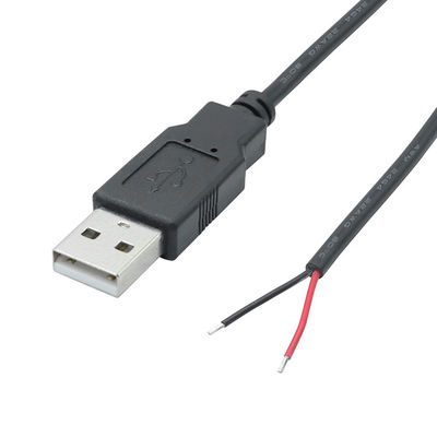 5V USB tot open gestript geblokkeerde lege draden Eind Pigtail Power Charger Cable voor LED Strip Light Lamp
