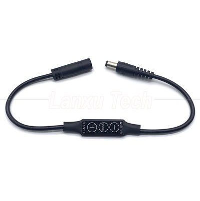 Stepless Light Man to Female DC Barrel Jack 5.5x2.1mm 5.5x2.5mm 3.5x1.35mm Cable Dimmer voor LED Lamp Strip